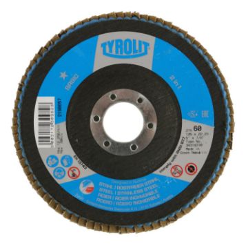 Show details for Tyrolit Flap Disc 125mm x 60 grit Picture of Tyrolit Flap Disc 125mm x 60 grit