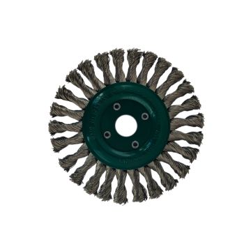 LESSMAN Stainless Steel Knot Wheel Brush D150mm - 474.811 LESSMAN Stainless Steel Knot Wheel Brush D150mm - 474.811