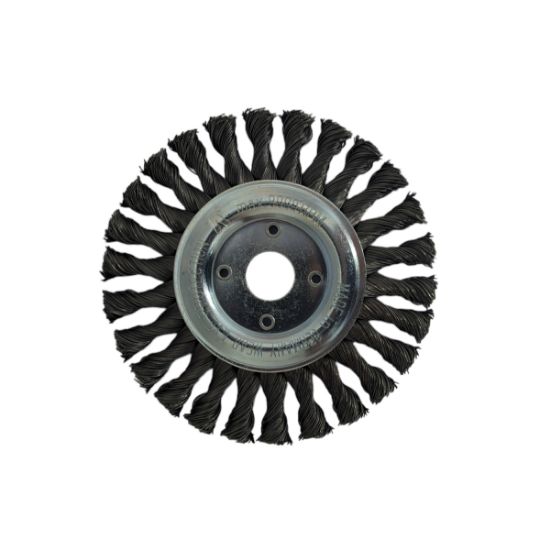 LESSMANN Flat Steel Knot Wheel Brush D150mm - 474.211